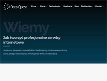 Tablet Screenshot of dataquest.pl